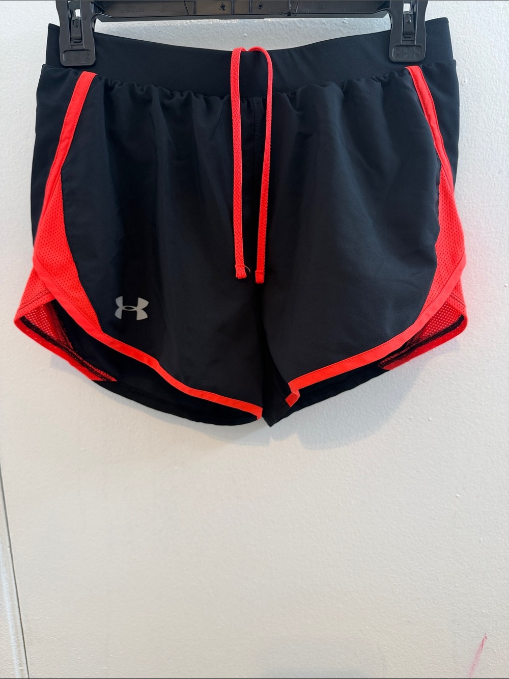 Under Armour Black Women's Athletic Shorts neon Accents